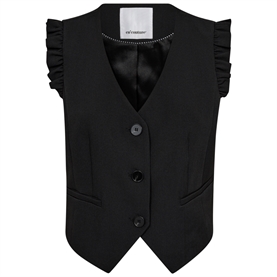 Co'couture LianeCC Frill Tailor Vest, Sort